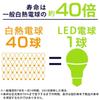 Iris Ohyama LED Light E17 60W Daylight Wide Beam Suitable for Enclosed Bulb, Base, Equivalent, White, Angle, 2-Pack, Fixtures, LDA7N-G-E17-6T42P