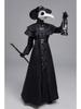 Steampunk Medieval Plague Doctor Costume with Raven Bird Beak Mask