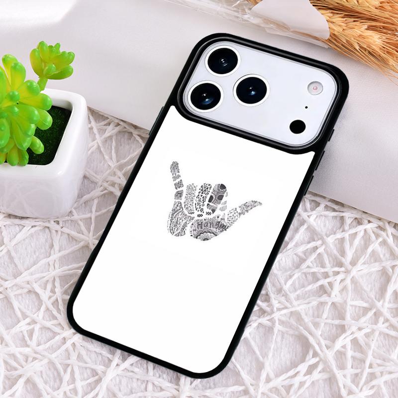 Surfer Surf Hang Loose Shaka soft Shockproof Phone Case for iPhone 17 Air 16e 15 11 12 14 13 Pro Max Cover Coque