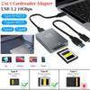 2-в-1 Устройство для чтения карт CFexpress Type B и SD Адаптер для карт CFexpress USB 3.2 10 Гбит/с Двухслотное Поддержка Android/Windows/ OS для SLR