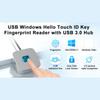 USB-сканер отпечатков пальцев для компьютера, быстрое распознавание, сенсорный донгл 360 градусов, биометрический сканер отпечатков пальцев, поддержка ПК с Windows 10 11