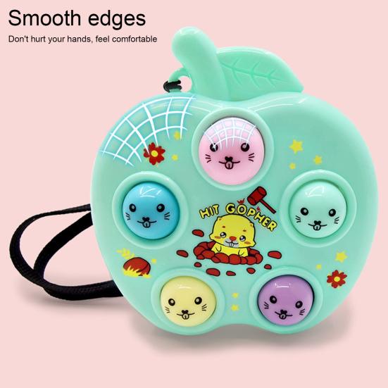 Подвеска в виде игровой консоли со шнурком, милый красочный мультяшный принт, ностальгическая, координация рук и мозга, фиджет-игрушка, мини-брелок для ключей для снятия стресса