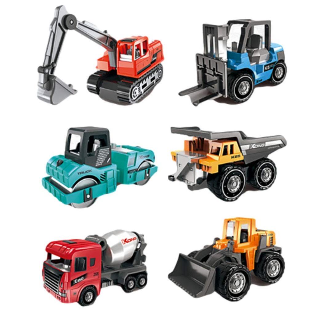 TOMMYFIELD Excavator Sandbox Car Toy Mini Car Set Vehicle Gift 5 Pieces