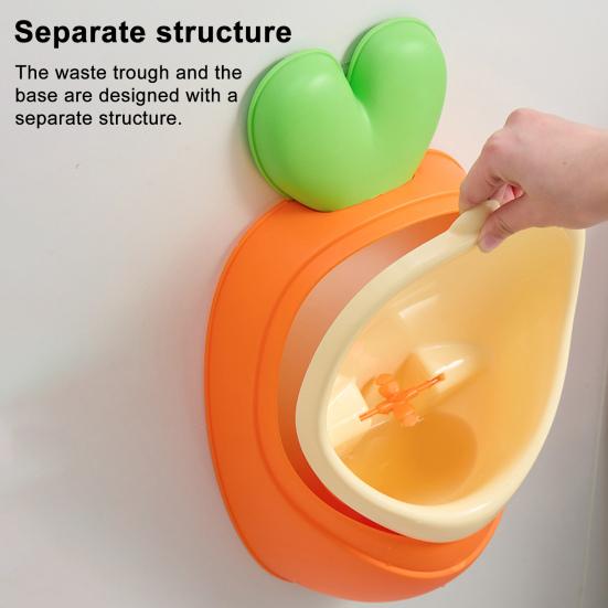 Детский писсуар Yousheng, горшок, съемная конструкция, форма морковки, интерактивное обучение, тренировочный туалет для малышей, тренажер для ванной комнаты, полезный инструмент
