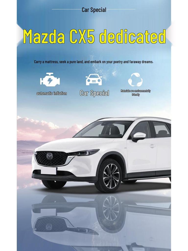 Mazda CX5 Car Bed: Inflatable Rear Seat Mattress & SUV Trunk Sleeping Pad.