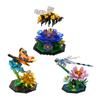 Gobricks MOC Honeybee Butterfly Dragonfly Bricks Симпатичная модель Bee Garden DIY Building Blocks Set Обучающие игрушки для детей Подарок