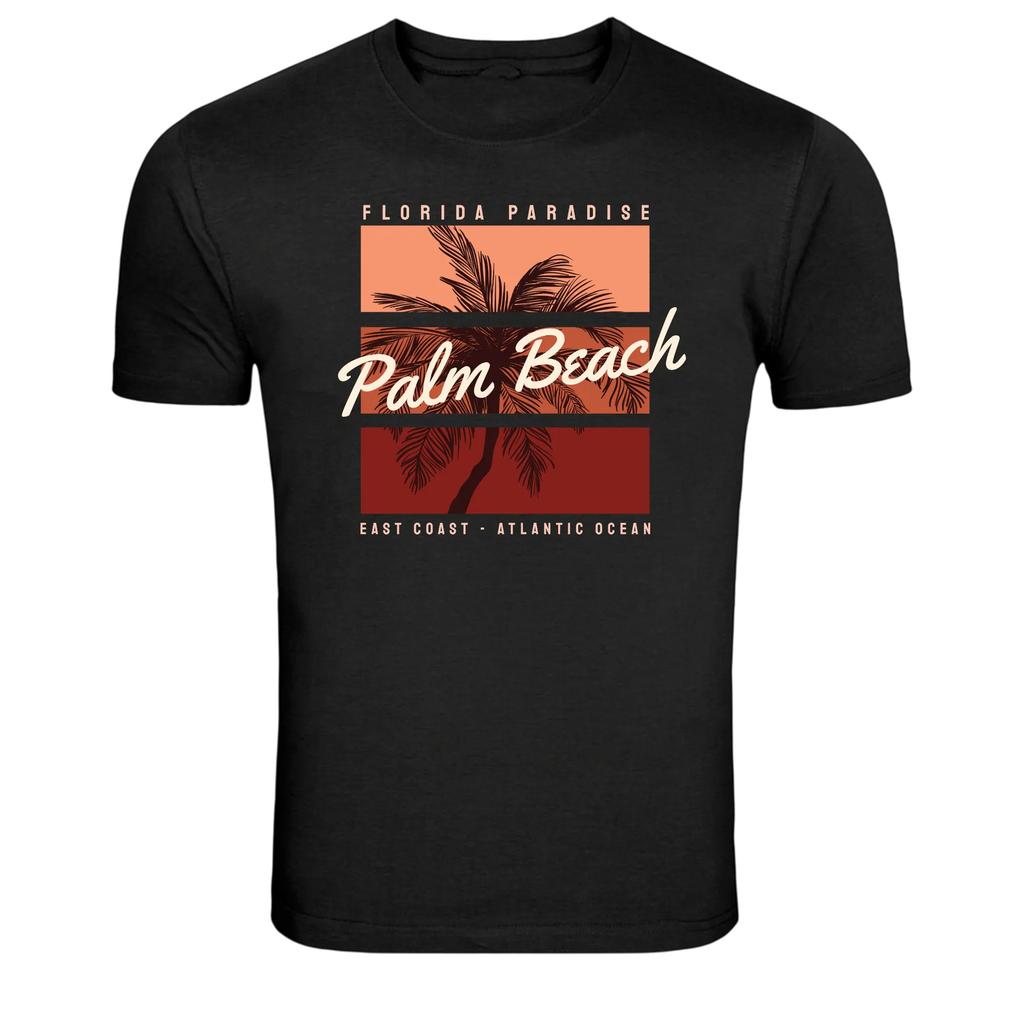 Florida Paradise Palm Beach Atlantic Ocean Graphic T-Shirt