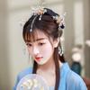 Цинковый сплав цинка цветок жемчужные гребни для волос свадебный комплект ювелирных изделий серьги китайский стиль корона для волос палочка