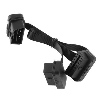 Один перетащите два OBD-II 16-контактный разъем «папа» на двойной «мама» Y-разветвитель диагностический инструмент локоть соединительный кабель