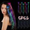 5PCS Flashing LED Light Up Toys LED Hair Lights Flashing Light Up Toys Barrettes for Party Bar Dancing Hairpin Light Up Hair