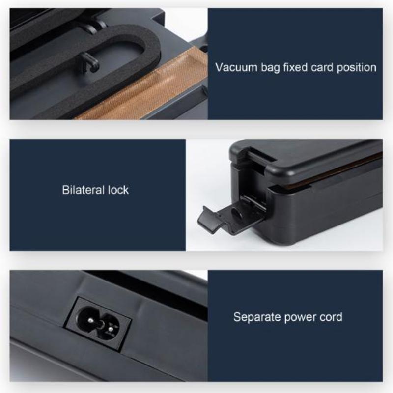 Вакуумный упаковщик, автоматический вакуумный упаковщик для пищевых продуктов, мощная всасывающая машина с вилкой европейского стандарта, машина для консервации пищевых продуктов