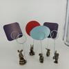 3Pcs Note Holder Stable Anti-Corrosive Spiral Clip for Notes Photos Menus Business Cards Retro Zodiac Desktop Ornament Unique Gift for Collectors