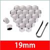 17/19/21mm Car tire nut outer decoration car wheel nut cover protective cover rust proof car wheel hub screw cover Accessories