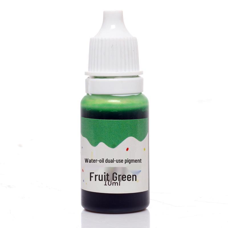 12-Color Dual-Use Oil-Water Pigments for Baking & DIY Soap/Lipstick, High Concentration, 10ml