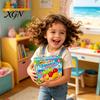 Hand Therapy Ball 6Pcs Fruit Squeeze Toys for Stress Relief Soft TPR Satisfying Fidget Palm Kneading Toy Sensory Cute Colorful Kids Teens Adults