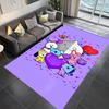 Colorful BT21 Characters Celebration carpet Living room and bedroom mats printing Office chair cushion Dormitory decoration Fashion