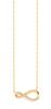 Official Necklace K10 Yellow Gold Diamond Infinity Motif [Bloom] Women's 0344-3233-0019-0000