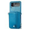 Full Protection Leather Wallet Case for Samsung Galaxy Z Flip 4 5G Flip4 Flip3 Flip 3 Zflip4 Card Pocket Mobile Phone Cover