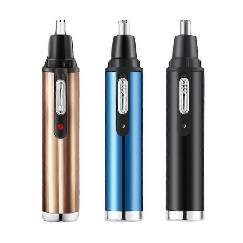 USB Rechargeable Nose and Ear Hair Trimmer (Gold)