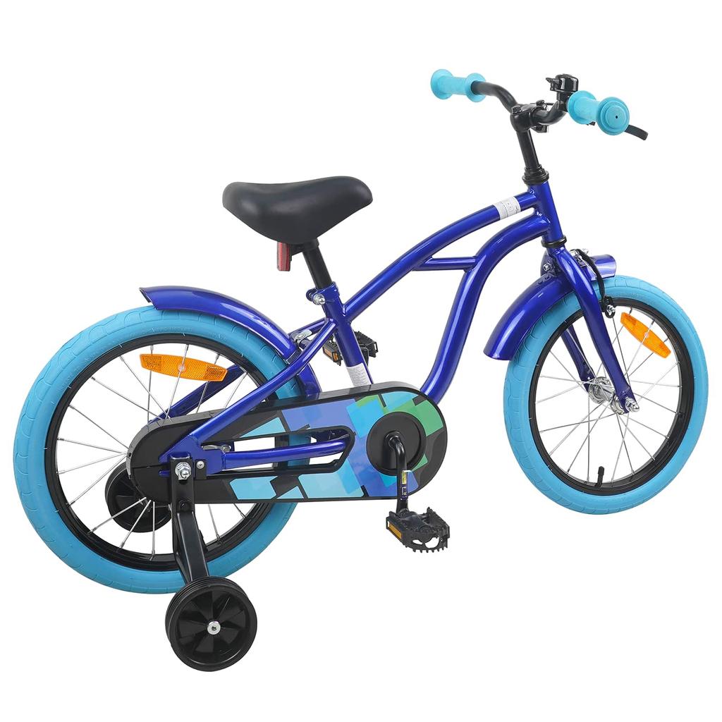 Kids Bike 16 Inch for Ages 4 6 Dark Blue