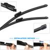 BROSHOO Car Wiper Blade Natural Rubber 2002- For CHEVY Trailblazer MK2 Front Windshield Windscreen Cars Accessories