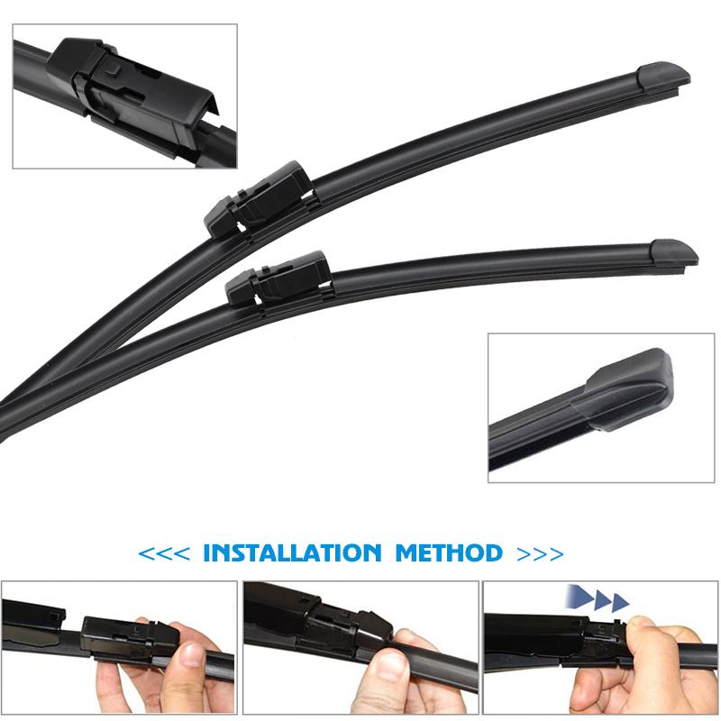 BROSHOO Car Wiper Blade Natural Rubber 2002- For CHEVY Trailblazer MK2 Front Windshield Windscreen Cars Accessories