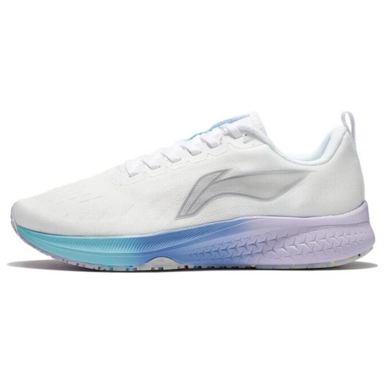 Li Ning Red Hare 5 Износостойкие Дышащие Низкие Беговые Кроссовки Женские Mist White ARMT048-1
