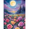 Картина маслом по номерам, набор красок, цветы, лунный пейзаж, рисунок по номерам для взрослых, раскраска изображений, ручная роспись, сделай сам