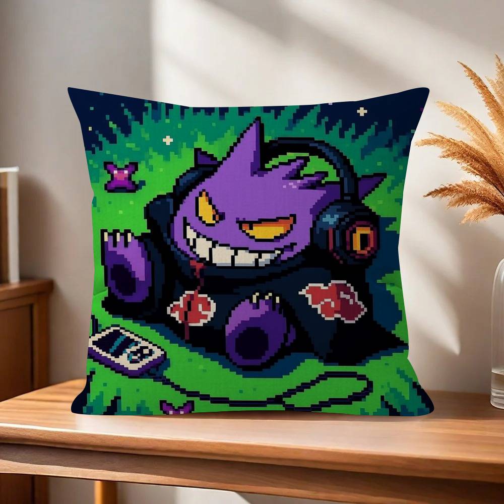 Personalized Pillow Cover Kids Bedroom Wild Party Decor Pillowcase kid Birthday shower Gift Cartoon Anime GGengar cool