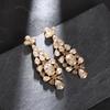 Luxury Alloy Geometric Earrings With Irregular Design For Women Fashion Accessories