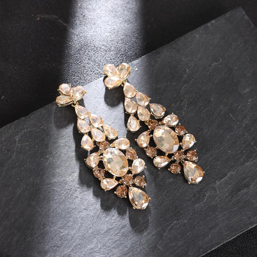 Luxury Alloy Geometric Earrings With Irregular Design For Women Fashion Accessories