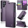CaseMe Кошелек с RFID-блокировкой для Galaxy S24 Ultra S10 S20 S21 S22 S23 S25 Держатель для карт Магнитная застежка Кожаная книжка-чехол