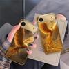 Роскошная золотая птица для iPhone 17 Pro Max 16 17 Pro 15 Pro 14 13 Plus 12 Mini 11 Pro Max XR 16E 17 Air Золотой стеклянный чехол для телефона