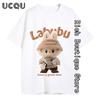 Мультяшная футболка с принтом Lububu Женские летние модные футболки Харадзюку с коротким рукавом Одежда Y2K Повседневные топы