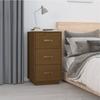 VidaXL Bedside Table Honey Brown 40x40x75 Cm Solid Pine Wood818341