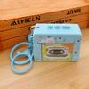 Recordable Retro Tape Recorder Keychain Cassette Recorder Recording Music Box Pendant   Small Gift