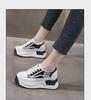SJN882-1 Women's 2024 Spring Trendy Thick-Soled Breathable Casual White Shoes