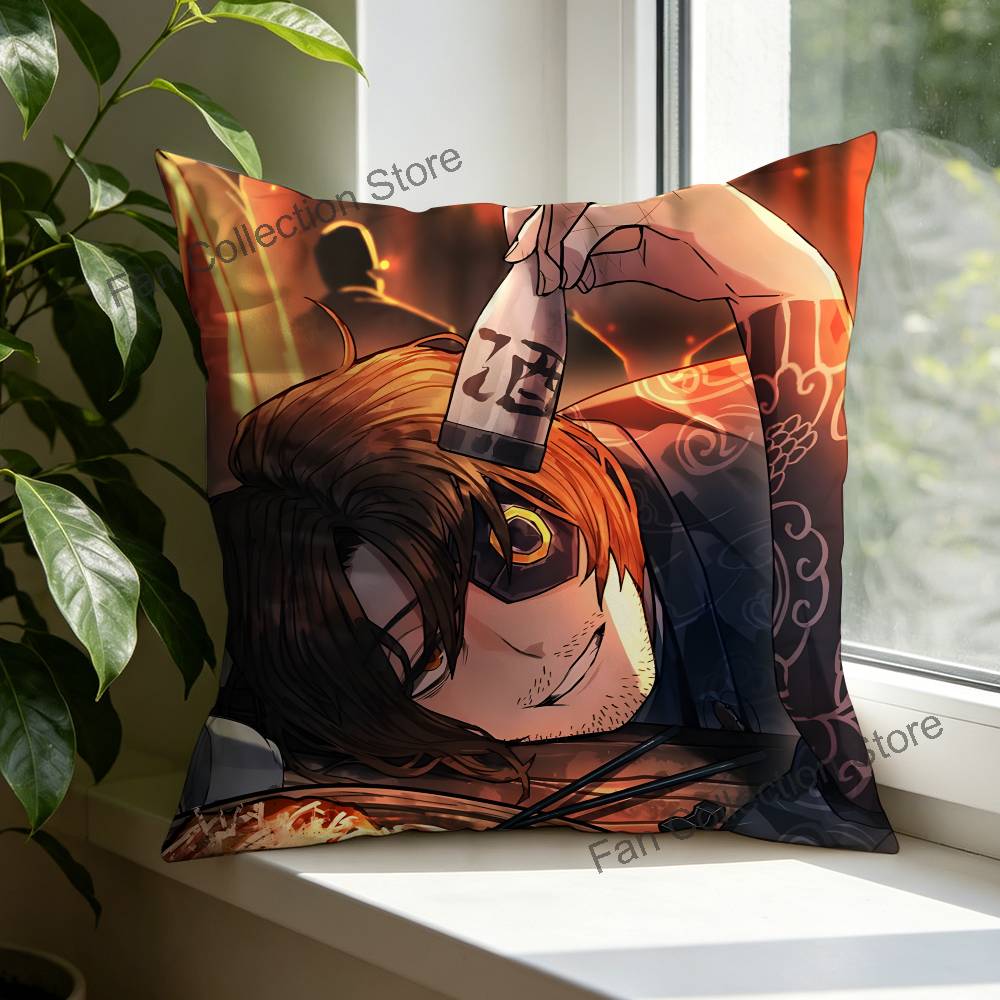LLimbus Gregor Company Pillow Case cute cartoon anime peripheralsBedroom Sofa Decorative Cushion Cover Soft Cushion Cover