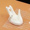 Подставка для яиц в форме руки. Прочная керамическая конструкция. Простая в уходе подставка для вареных яиц. Украшение стола.