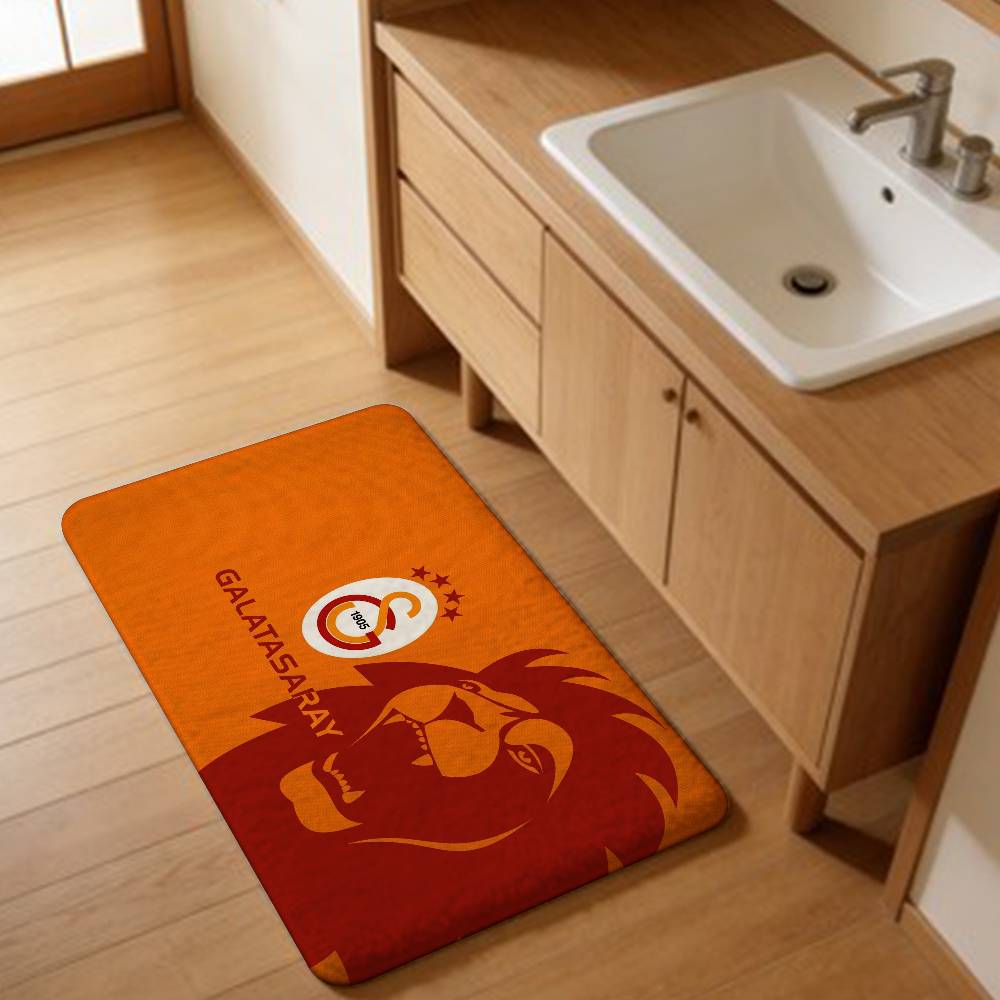 Football Team Galatasaray Door Mat Nordic Style Home Doormat Bathroom-Toilet Mats Bedroom Bedside Mats