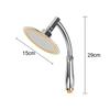 Large Round Big Rainfall Sprayer 6 Inch Adjustable Dual Use Hand Held/Top Shower Head 360 Degree High Pressure Bathroom Accessories