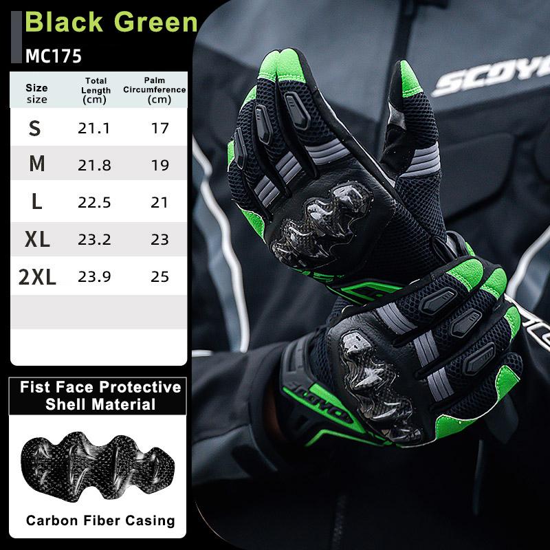 SCOYCO Motorcycle Racing Gloves Men Women Summer Breathable Motorbike Protective Anti-fall Moto Guantes Motocross Cycling Gloves