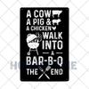 Barbecue Food Hot Dog BBQ Signs Retro Metal Plaque Cafe Bar Pub Signboard Wall Decorative Posters Plate Home Decor 20X30CM