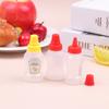 3 Pack Mini Portable Sauce Squeeze Bottles Plastic Dispensing Condiment Bottles