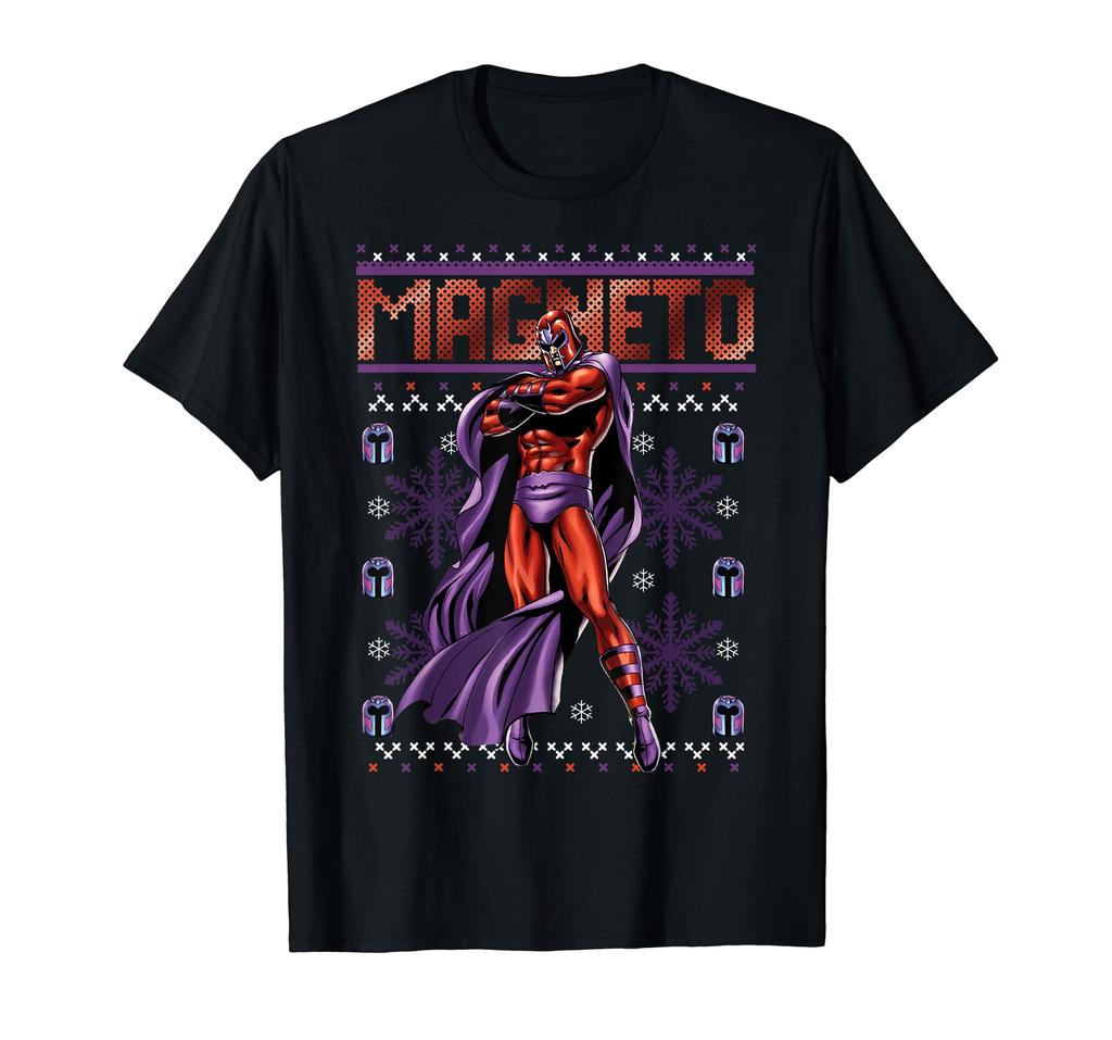 Marvel X-Men Magneto Purple Ugly Christmas Sweater T-Shirt