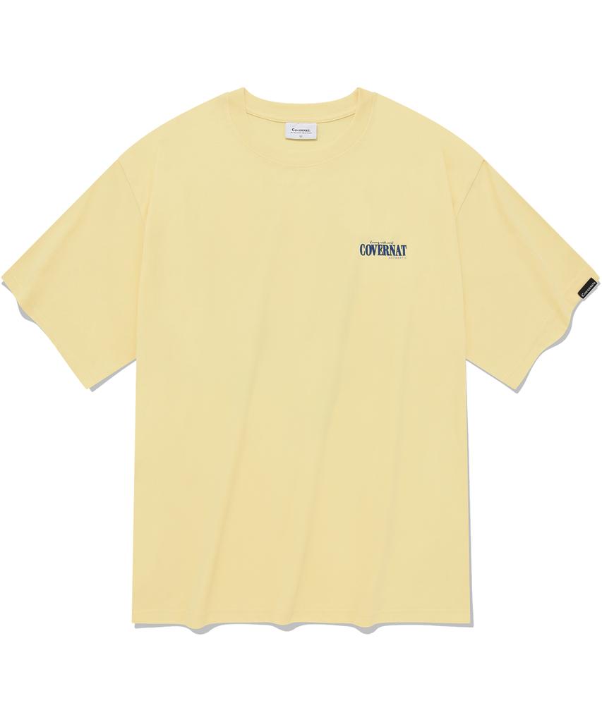 COVERNAT Beach Hawaiian T-Shirt Yellow