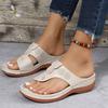 Wedge Toe Casual Plus Size Shoes for Women, Worn with Sloping Heels and Flat Bottomed Beach Sandals for Women