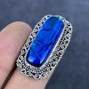 Blue Triplet Opal Handmade 925 Sterling Silver Jewelry Ring Size 7 O4t78