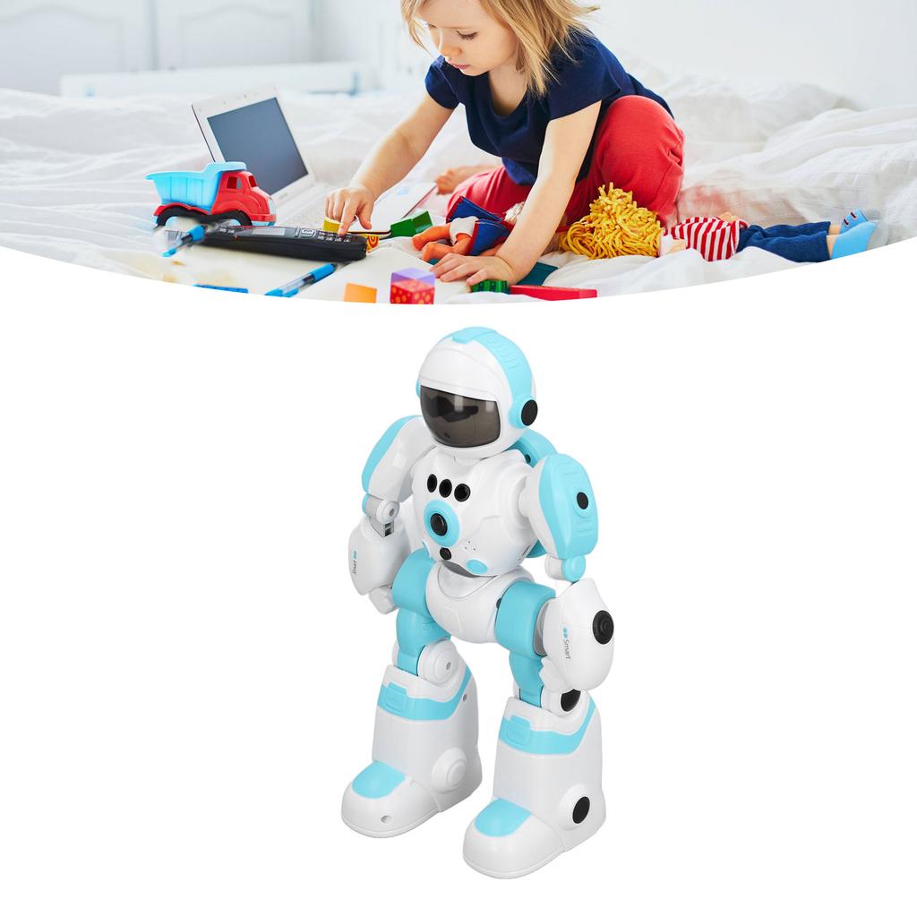 Children Remote Controlled Robot Toy with Voice Changing Modes Colorful Light Intelligent Programmable Robot