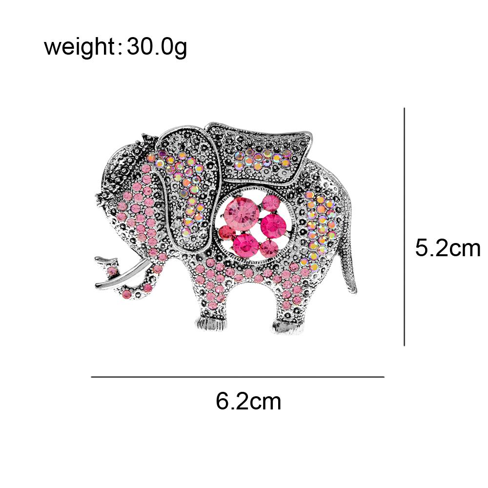 Новые большие броши в виде слона со стразами для женщин, 2 цвета в наличии, ювелирные изделия в виде животных, аксессуары для зимнего пальто
